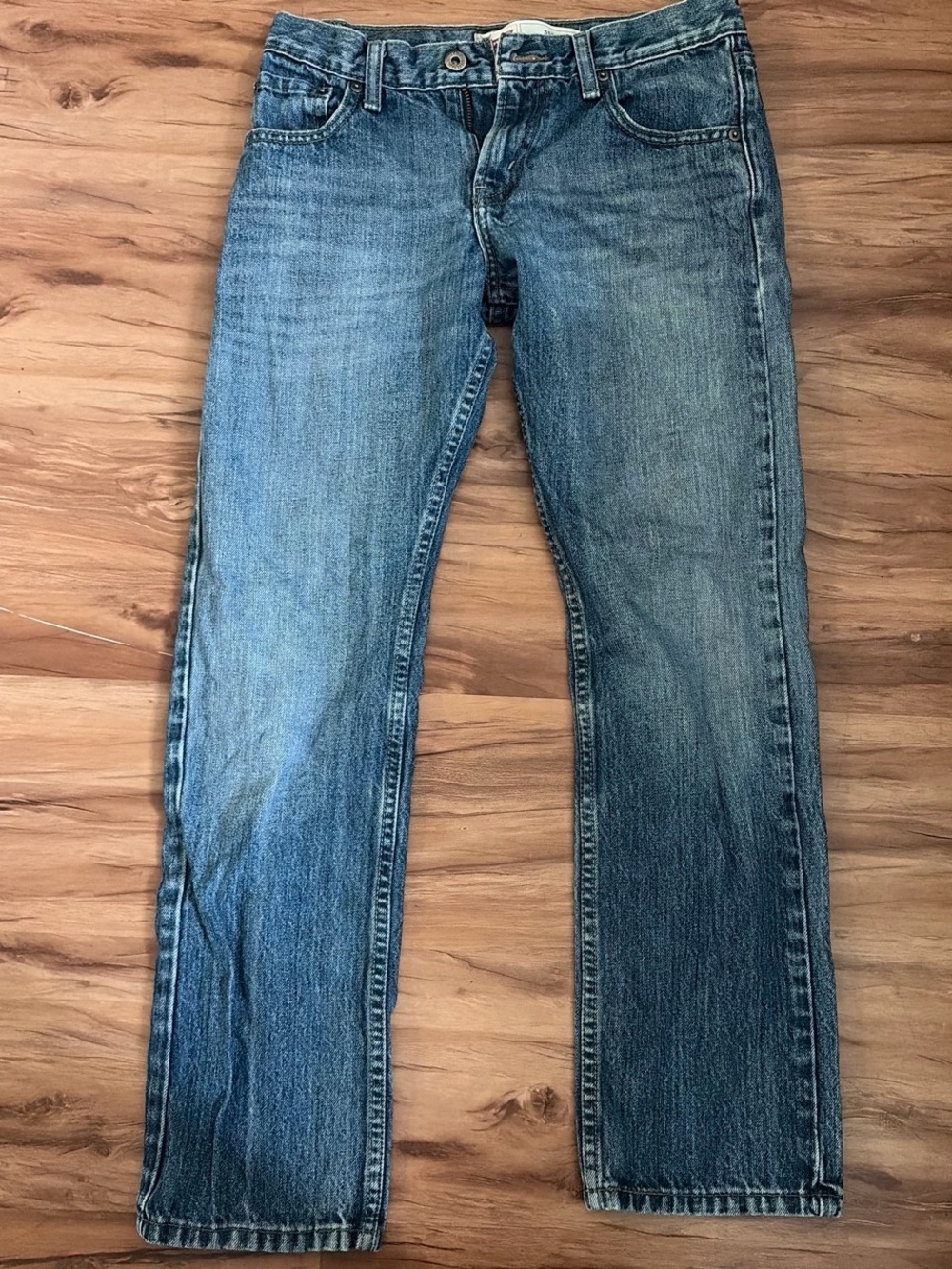 Levi's Straight Fit Blue Denim Jeans